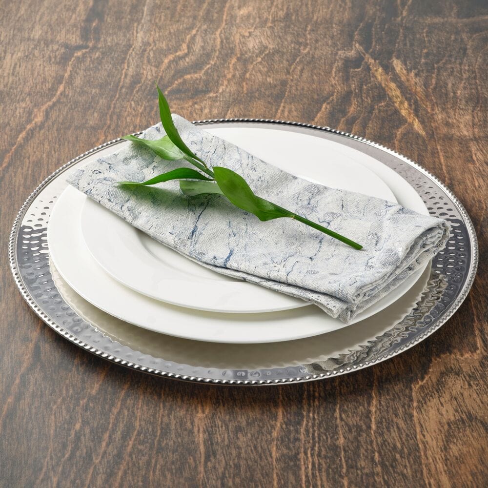 Silver Set of 4 Charger Plates - Image 2