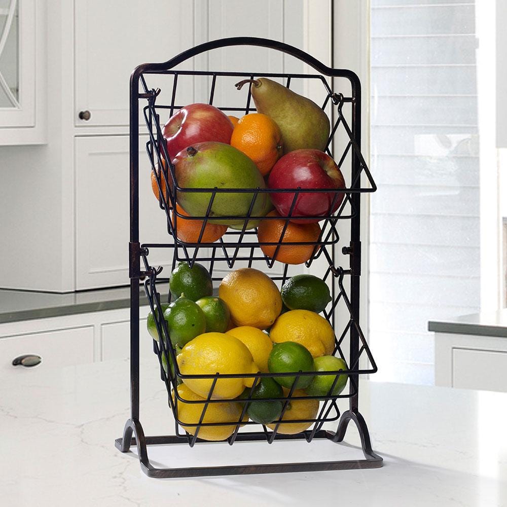 2 Tier Hanging Storage Baskets - Image 2