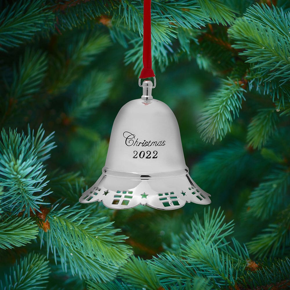 2022 Silver Plated Musical Bell Ornament 42nd Edition - Image 2