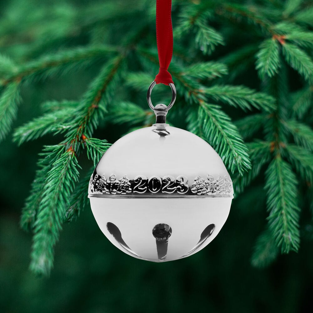 2023 Silver Plated Sleigh Bell Ornament 53rd Edition - Image 2