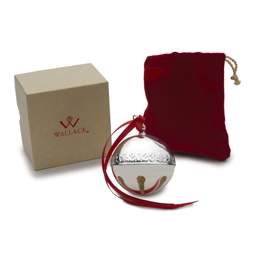 2023 Silver Plated Sleigh Bell Ornament 53rd Edition - Image 3