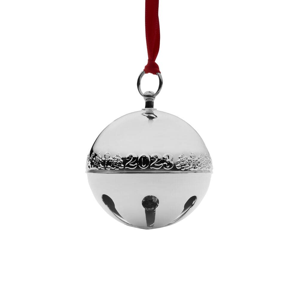 2023 Silver Plated Sleigh Bell Ornament 53rd Edition - Image 4
