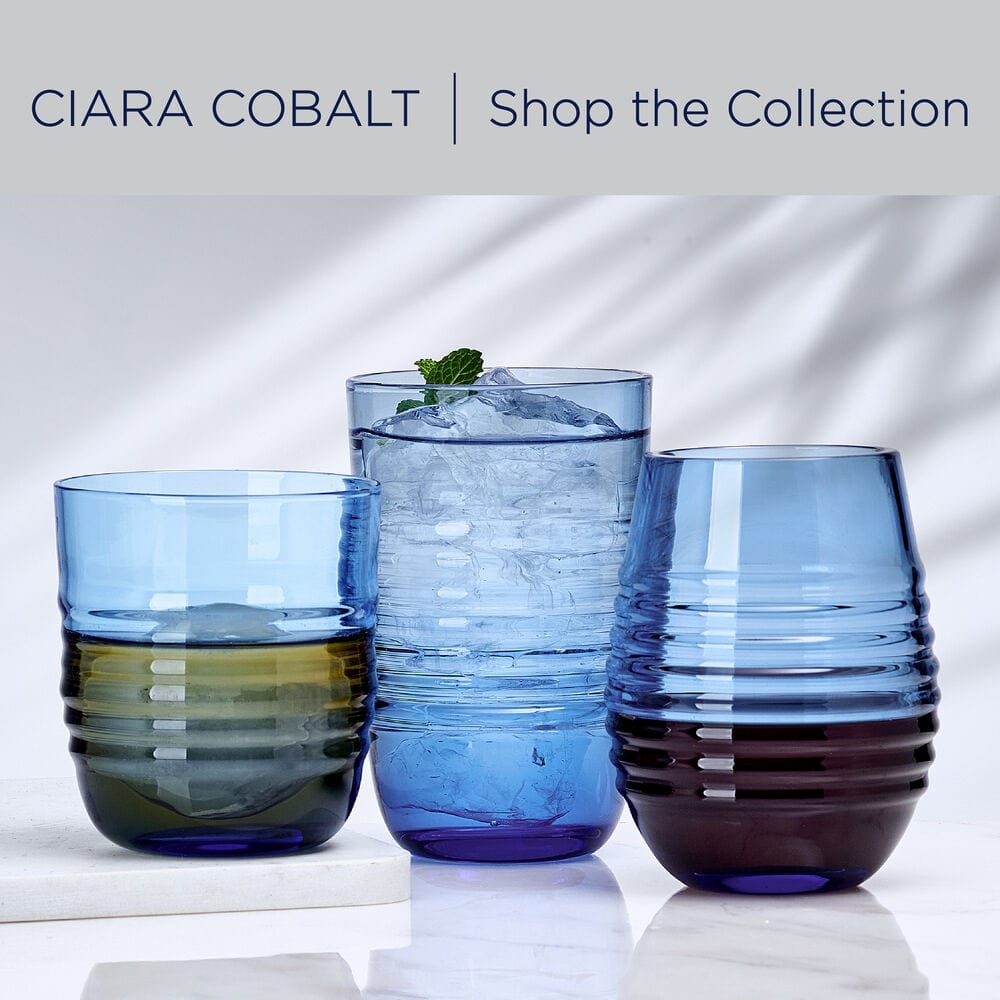 Ciara Cobalt Set of 4 Highball Glasses - Image 6