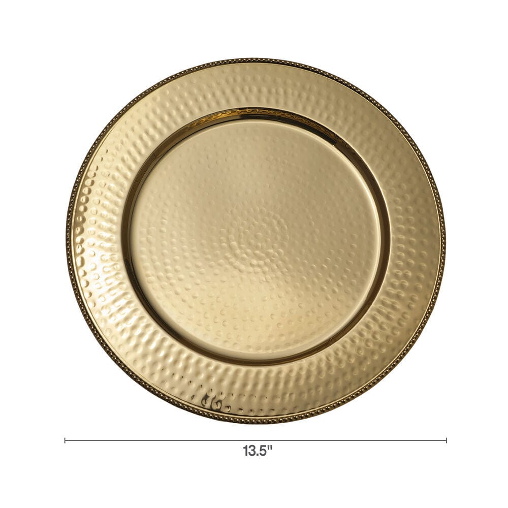 Gold Set of 4 Charger Plates - Image 3