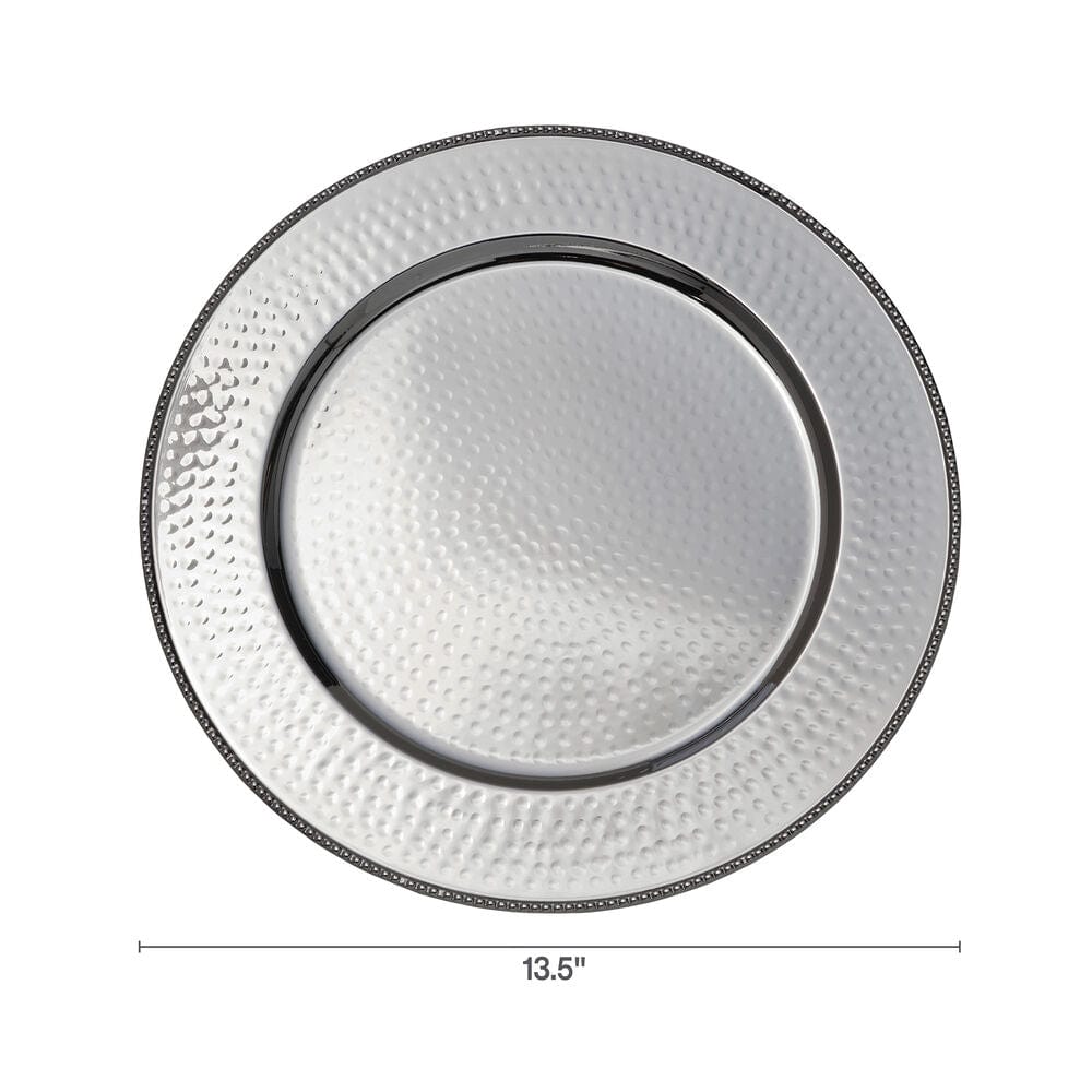 Silver Set of 4 Charger Plates - Image 3