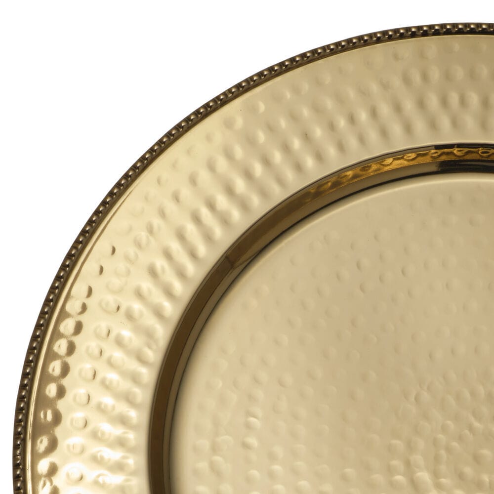 Gold Set of 4 Charger Plates - Image 4