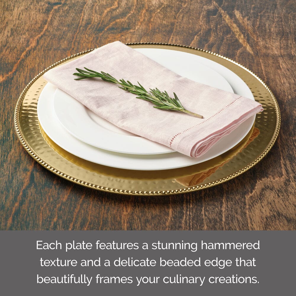 Gold Set of 4 Charger Plates - Image 5
