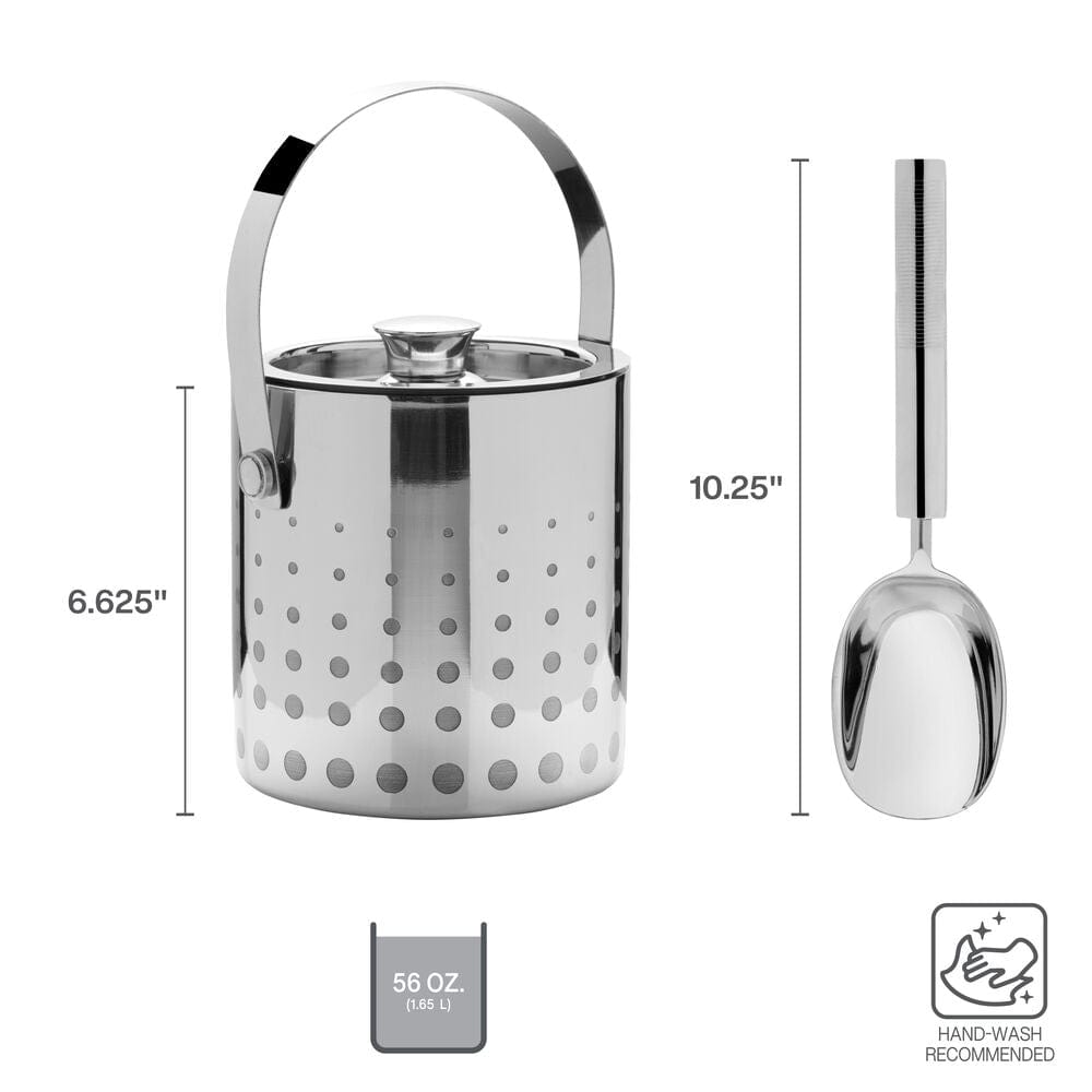 Cheers? Stainless Steel Ice Bucket and Scoop - Image 3