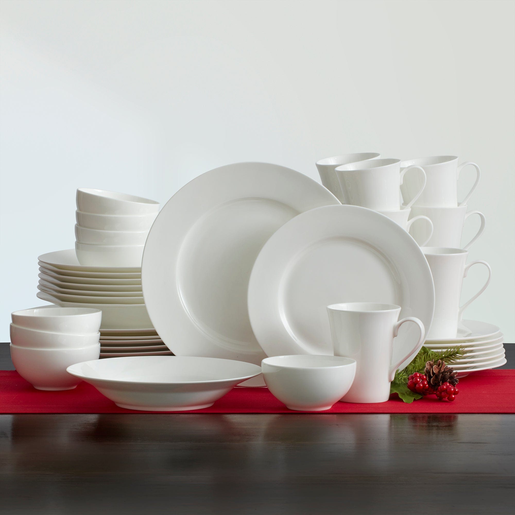 Lucerne White 40 Piece Dinnerware Set. Service for 8 - Image 3