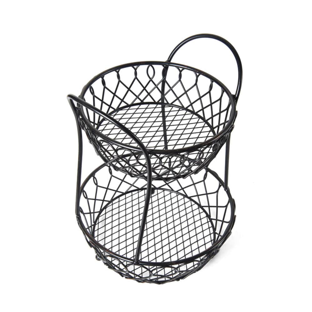 Loop and Lattice 2 Tier Countertop Fruit Storage Basket - Image 4