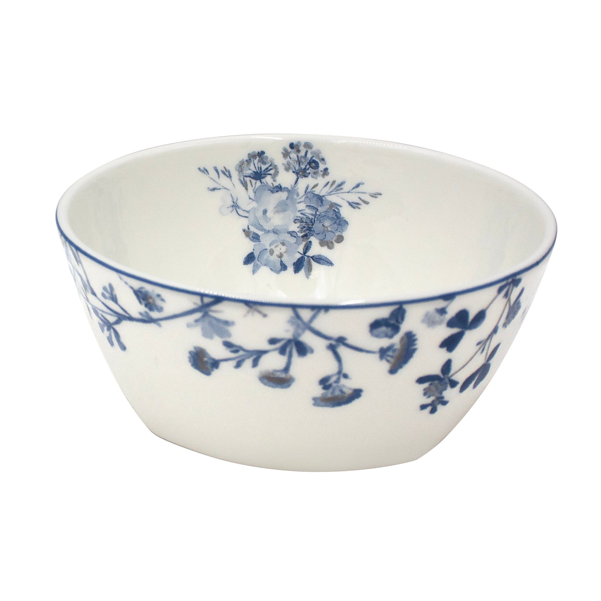 Wildflower Garden Blue Soup Cereal Bowl - Image 3