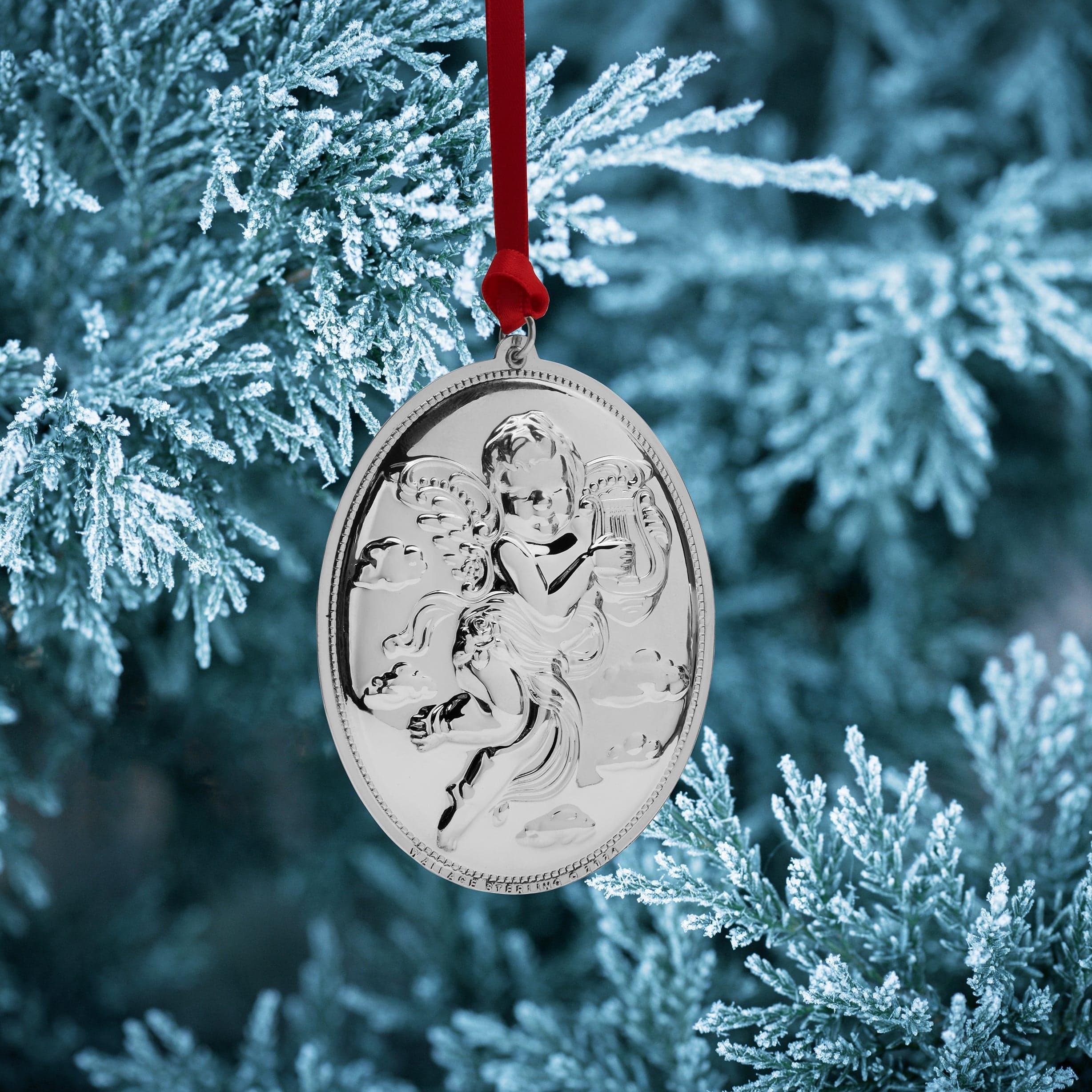 2024 Grande Baroque Sterling Angel Ornament 24th Edition - Image 2