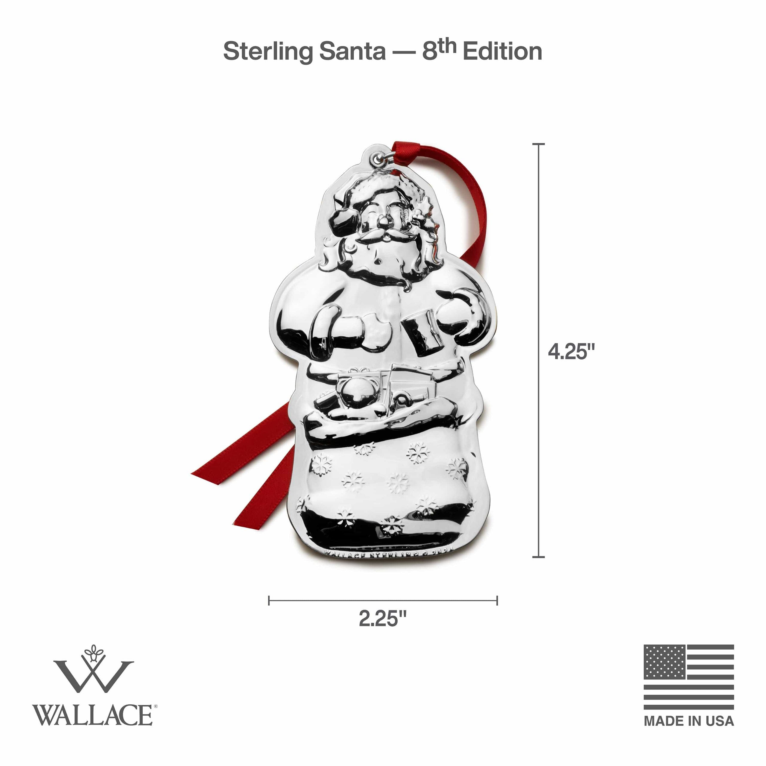2024 Sterling Santa Ornament 8th Edition - Image 5
