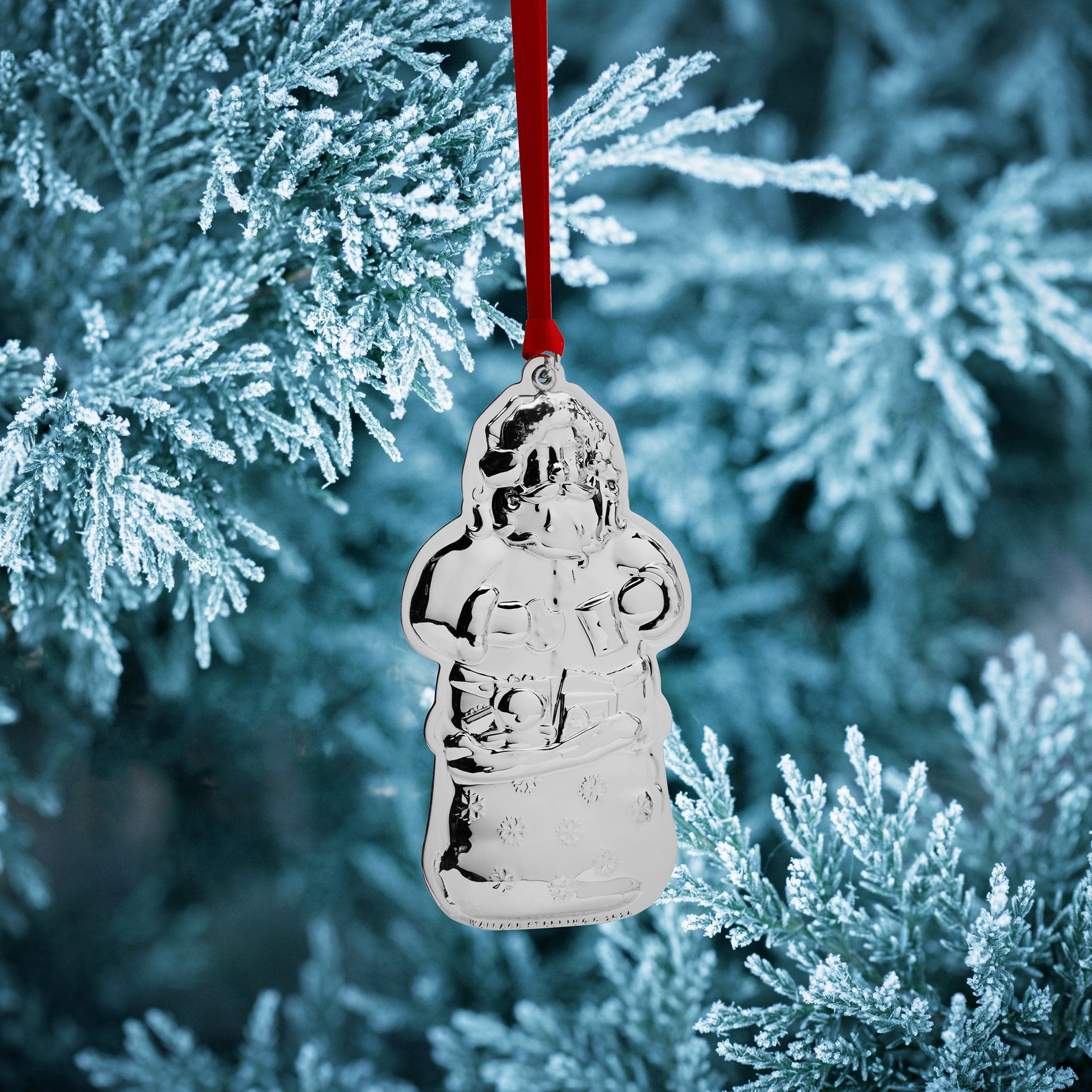 2024 Sterling Santa Ornament 8th Edition - Image 2