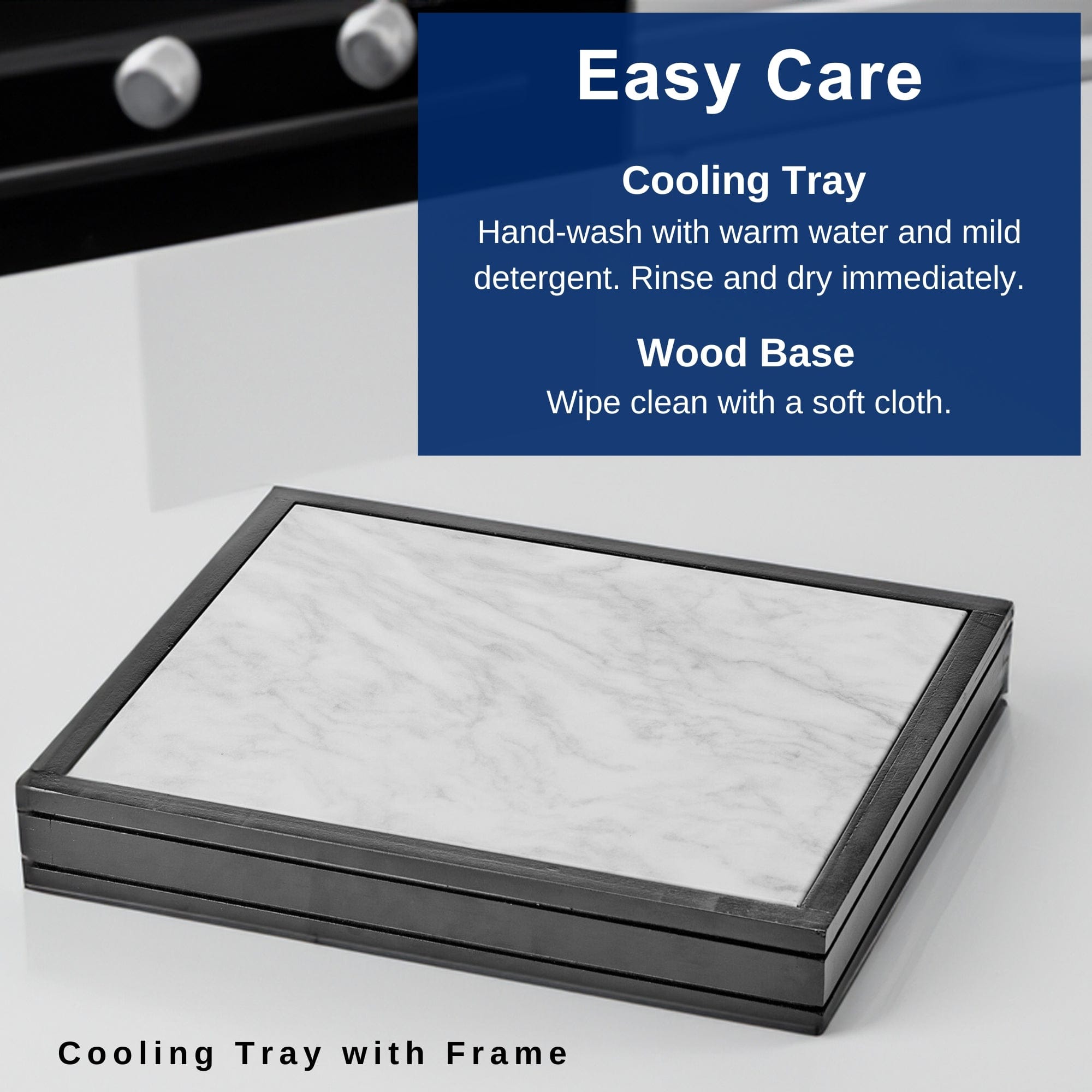 Freezable Cooling Serve Tray with Wood Base - Image 4