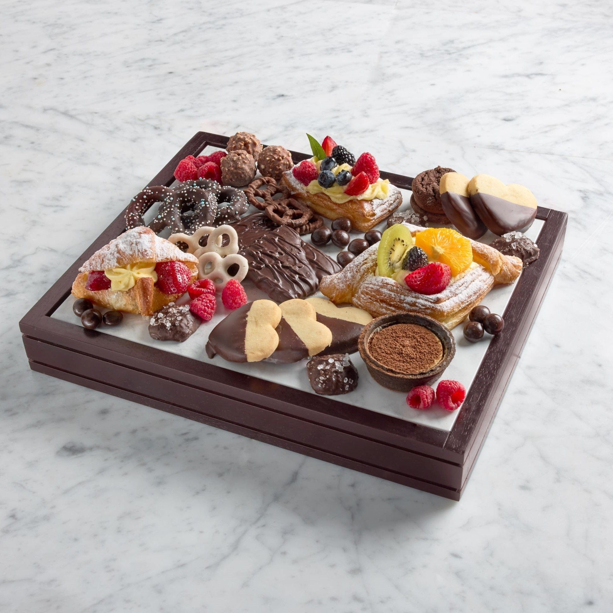 Freezable Cooling Serve Tray with Wood Base - Image 8