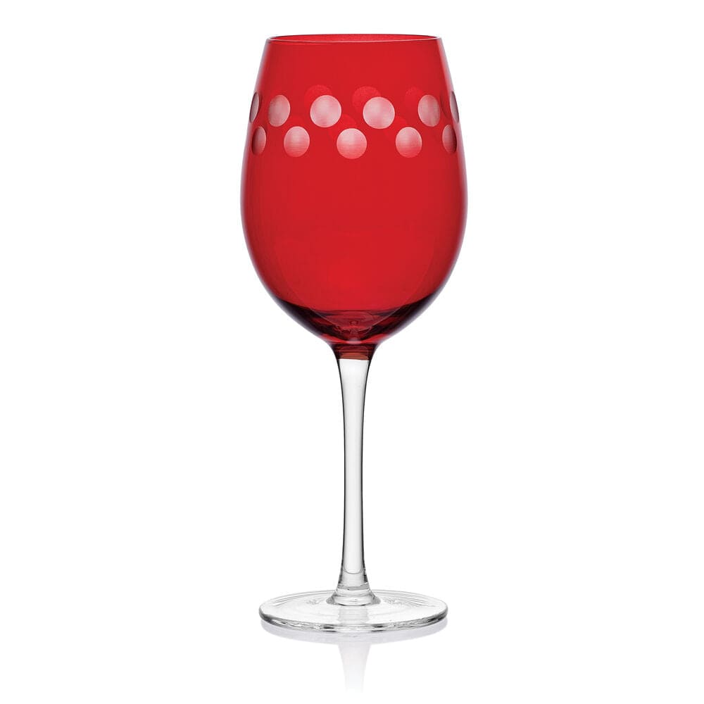 Cheers? Set of 6 Ruby Wine Glasses - Image 11