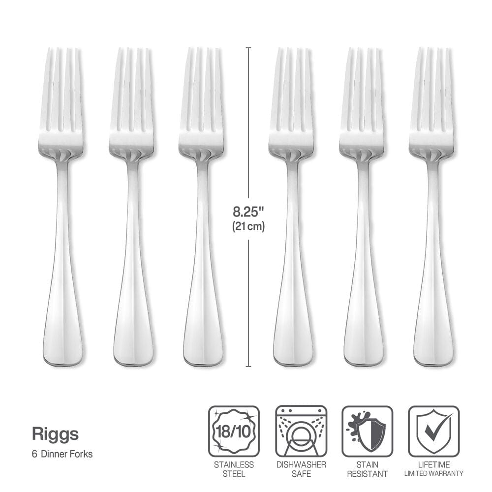 Riggs Set of 6 Dinner Forks - Image 3