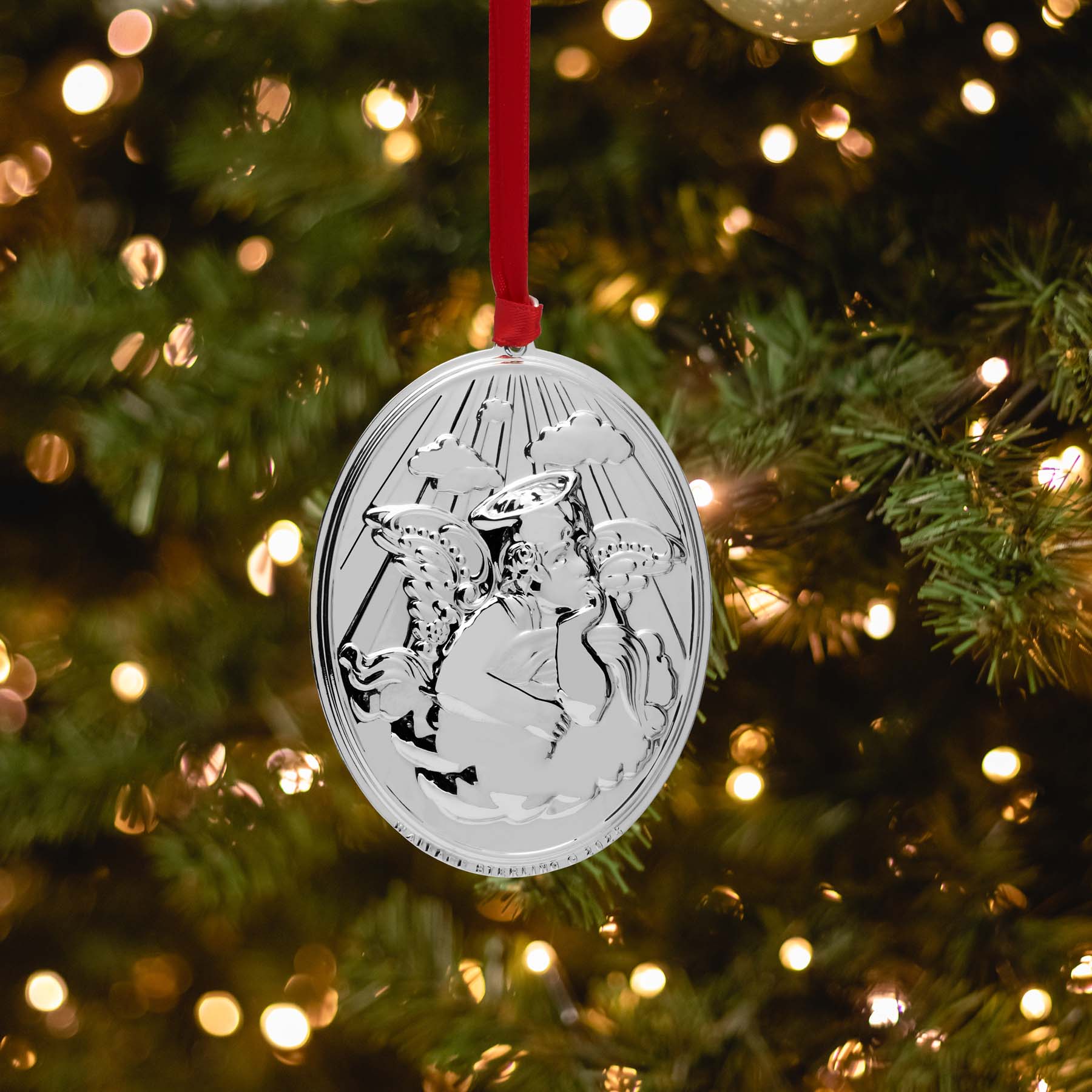 2025 Grande Baroque Sterling Angel Ornament 25th Edition - Image 2