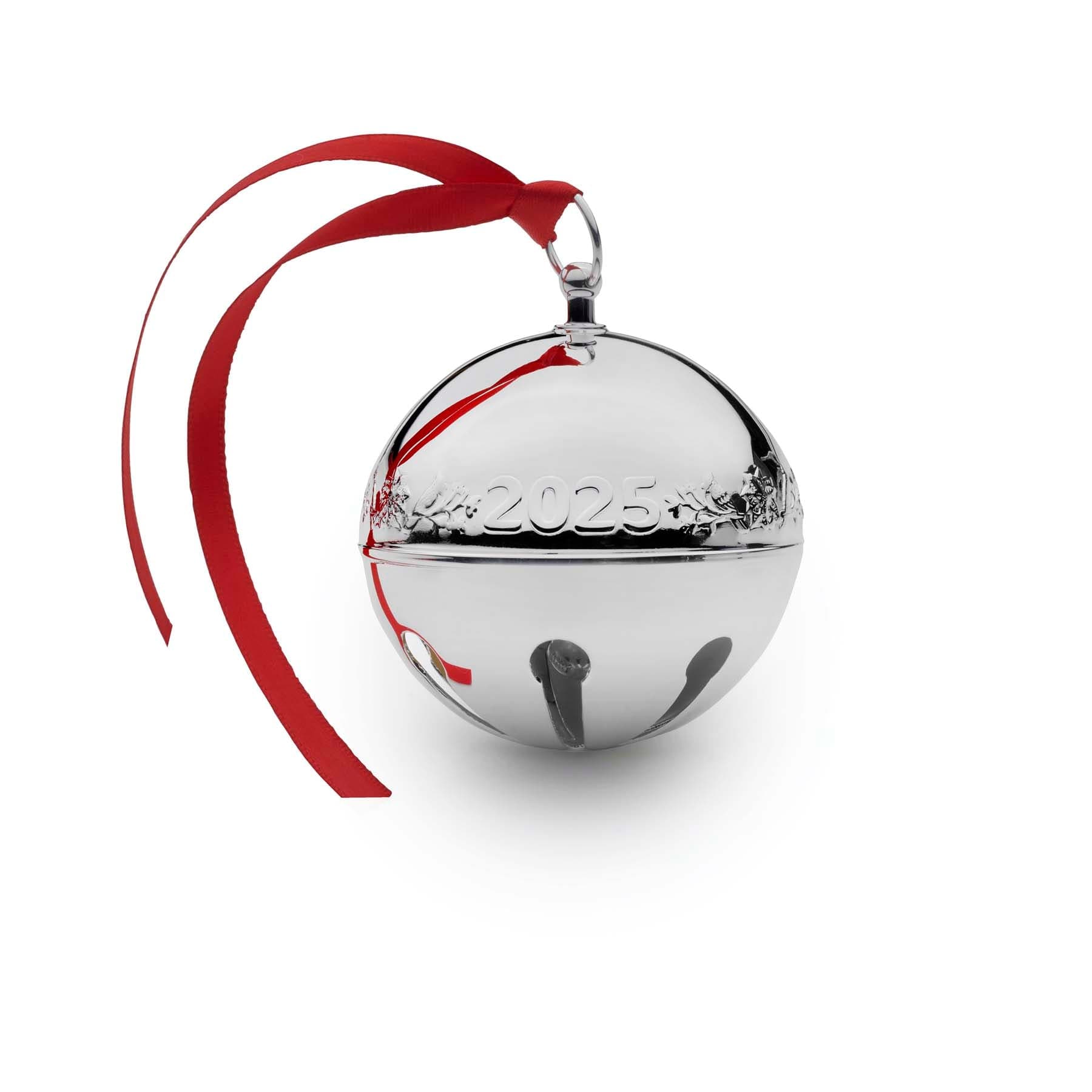 2025 Silver Plate Sleigh Bell Ornament 54th Edition