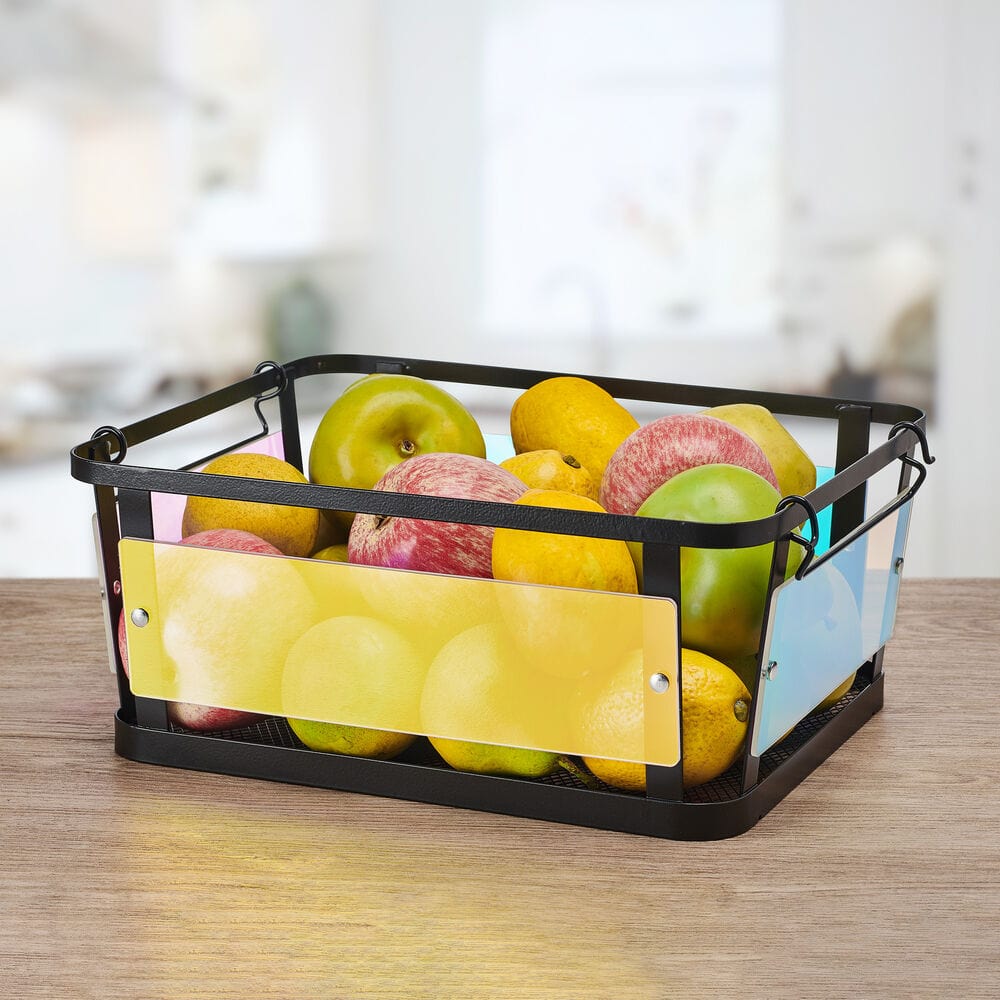 Ava Iridescent Stackable Storage Basket - Image 2