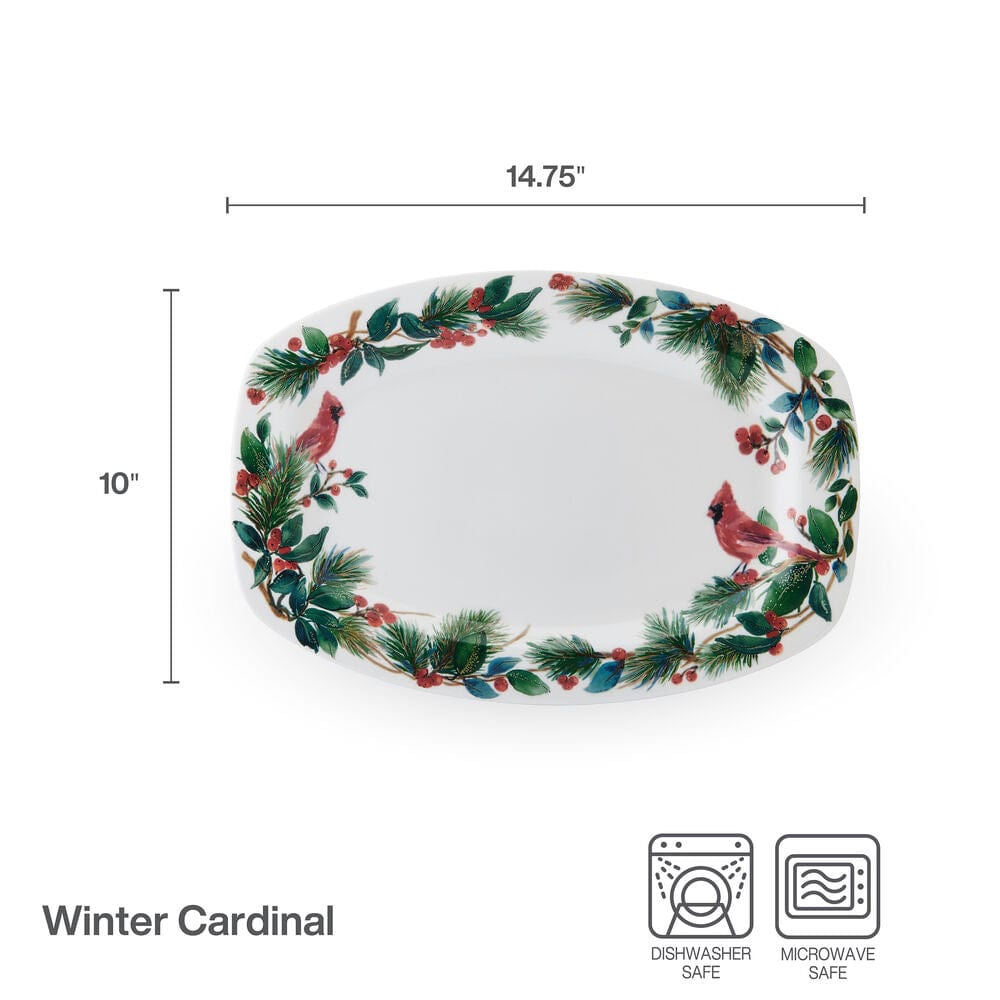 Winter Cardinal Platter - Image 3