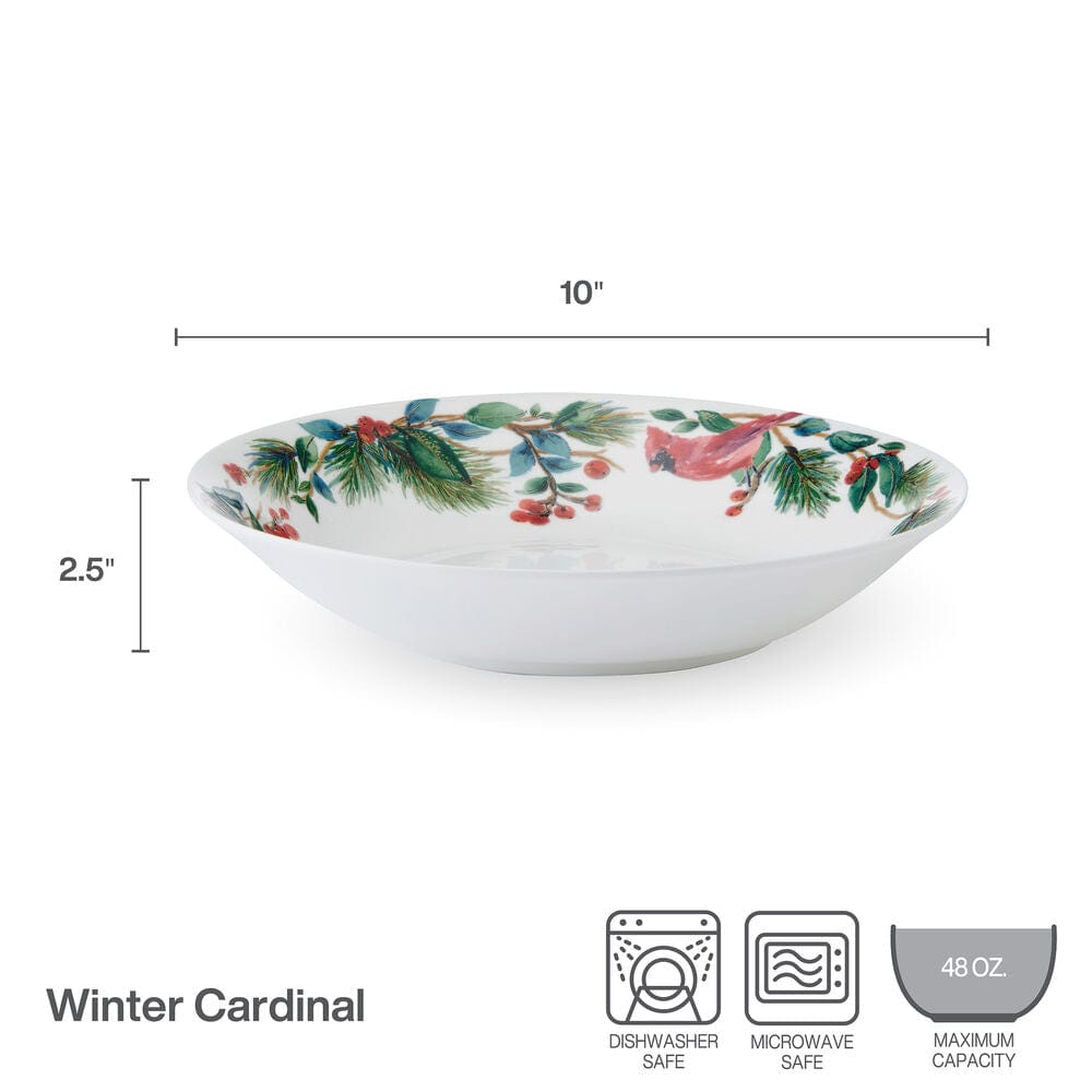 Winter Cardinal Serve Bowl - Image 3