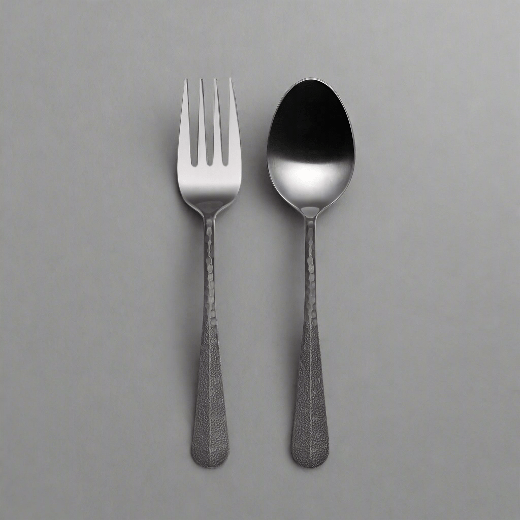 Sable Black Set of 2 Serving Fork and Spoon - Image 2