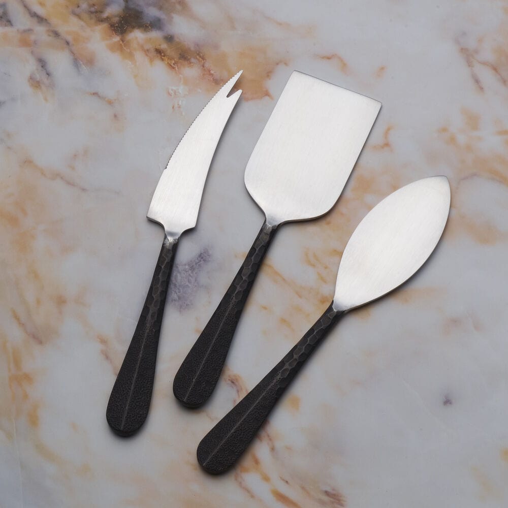 Sable Black 3 Piece Cheese Set - Image 2