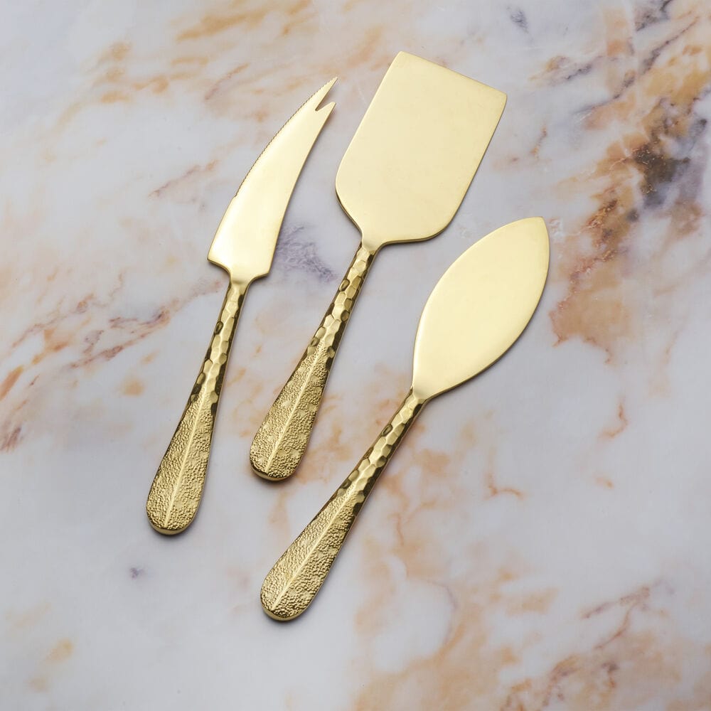 Sable Gold 3 Piece Cheese Set - Image 3