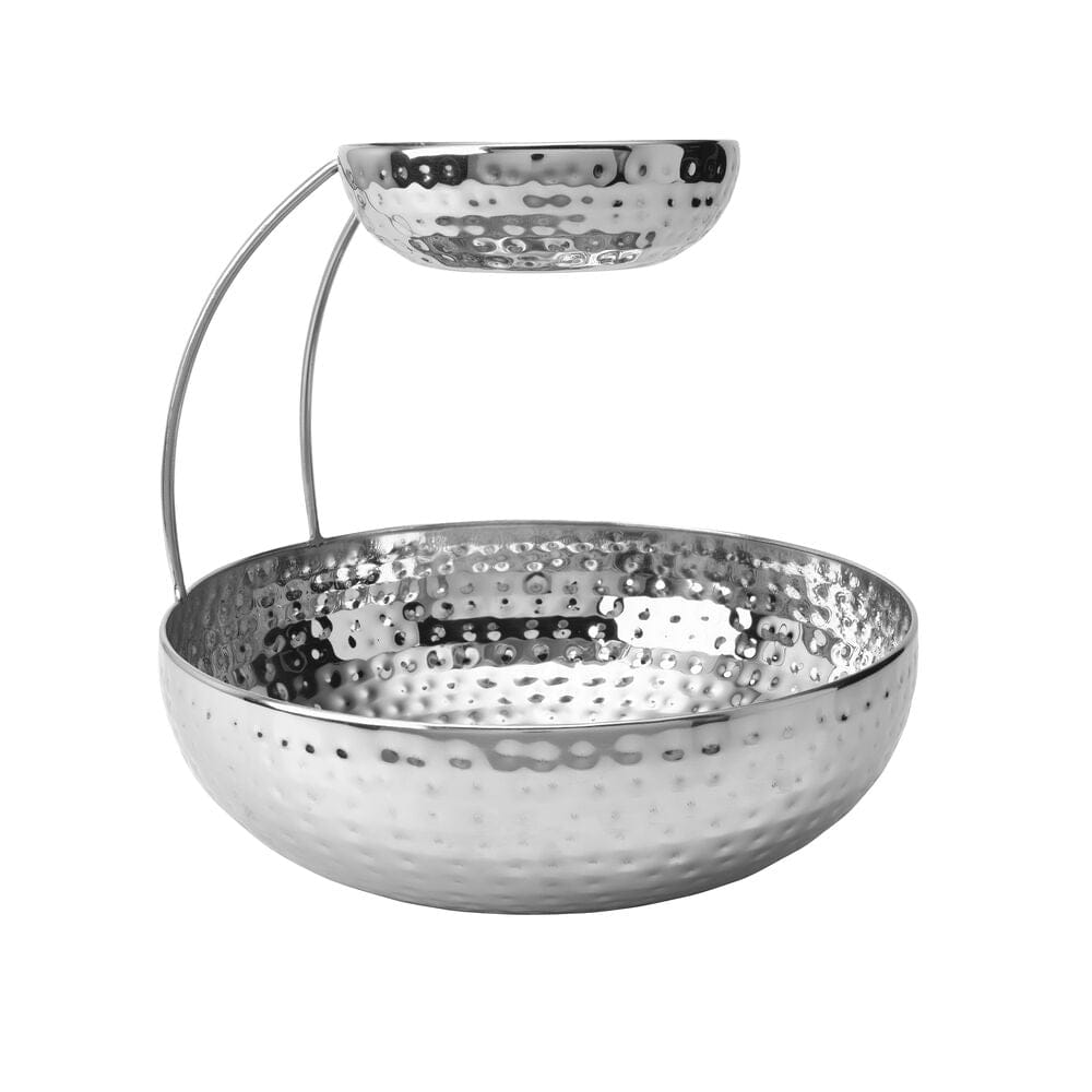 Radiance Hammered Gooseneck Chip and Dip Bowl - Image 3