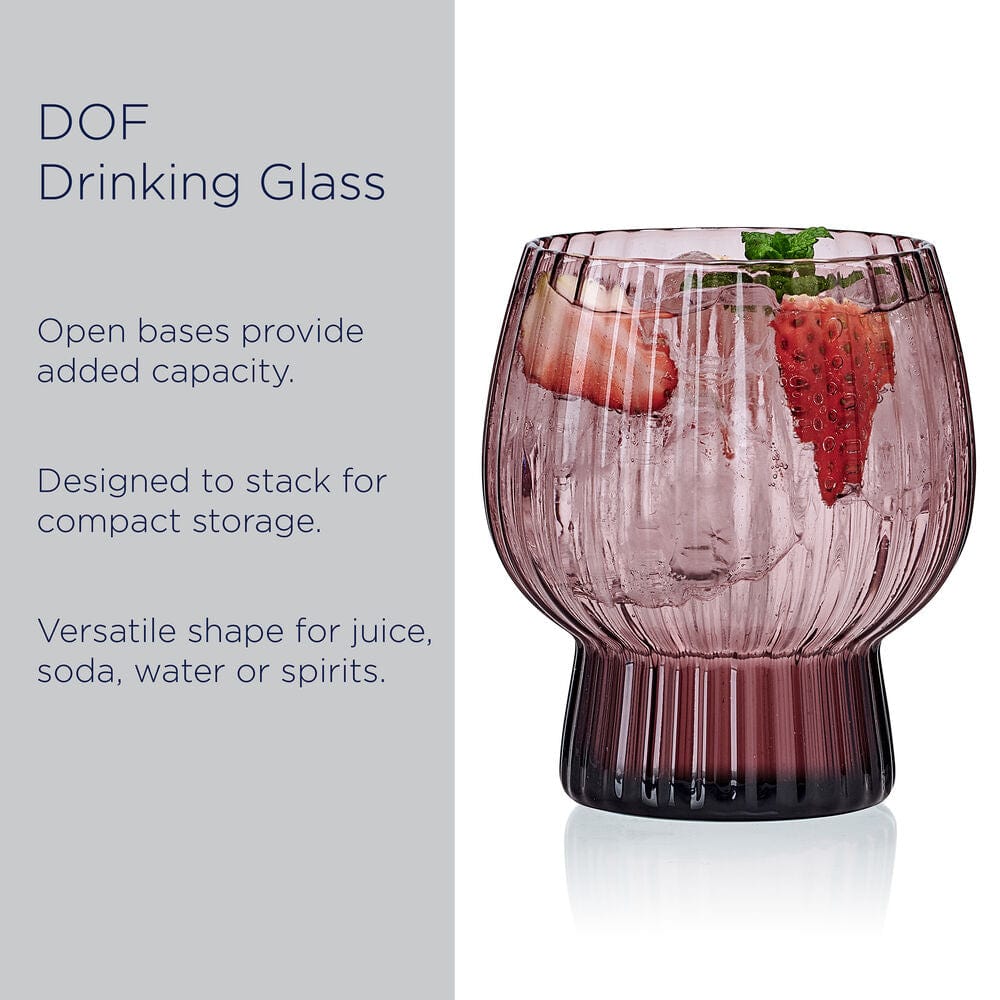 Phoebe Optic Lilac Set of 4 Double Old Fashioned Glasses - Image 4