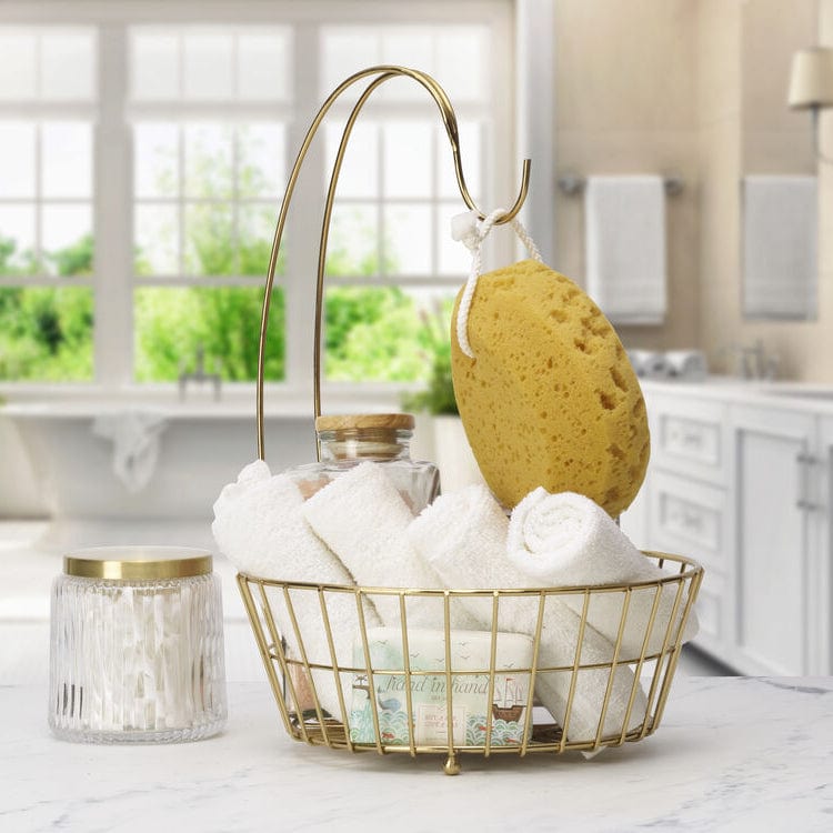 Geneva Gold Fruit Storage Basket with Banana Hook - Image 2