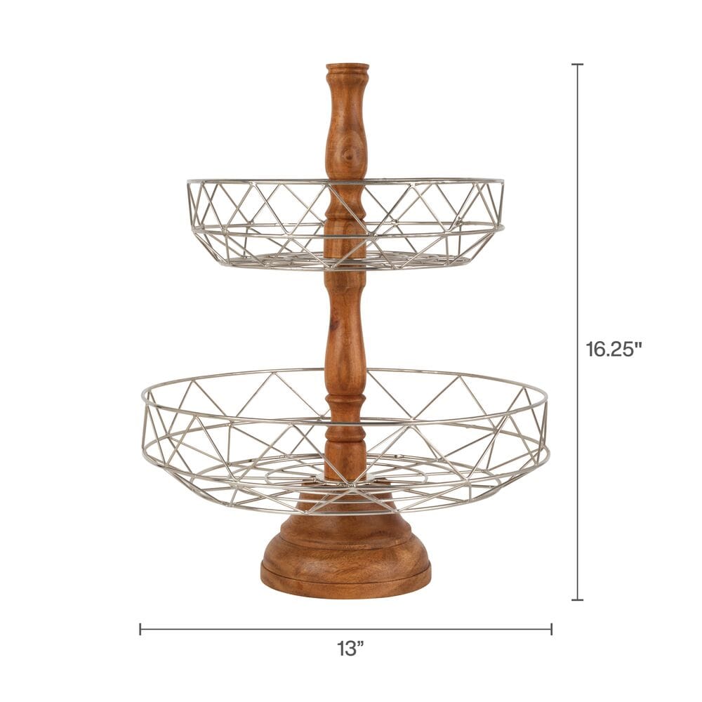Sidney 2 Tier Fruit Storage Basket - Image 3