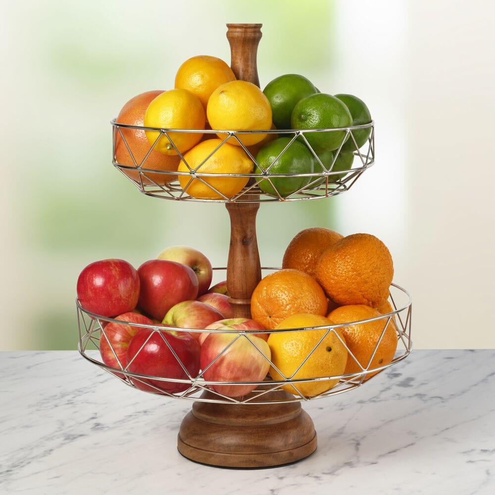 Sidney 2 Tier Fruit Storage Basket - Image 2