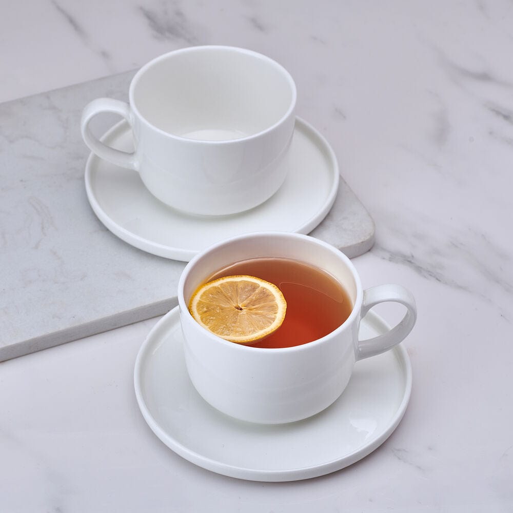 Samantha Set of 2 Teacups and Saucers - Image 3