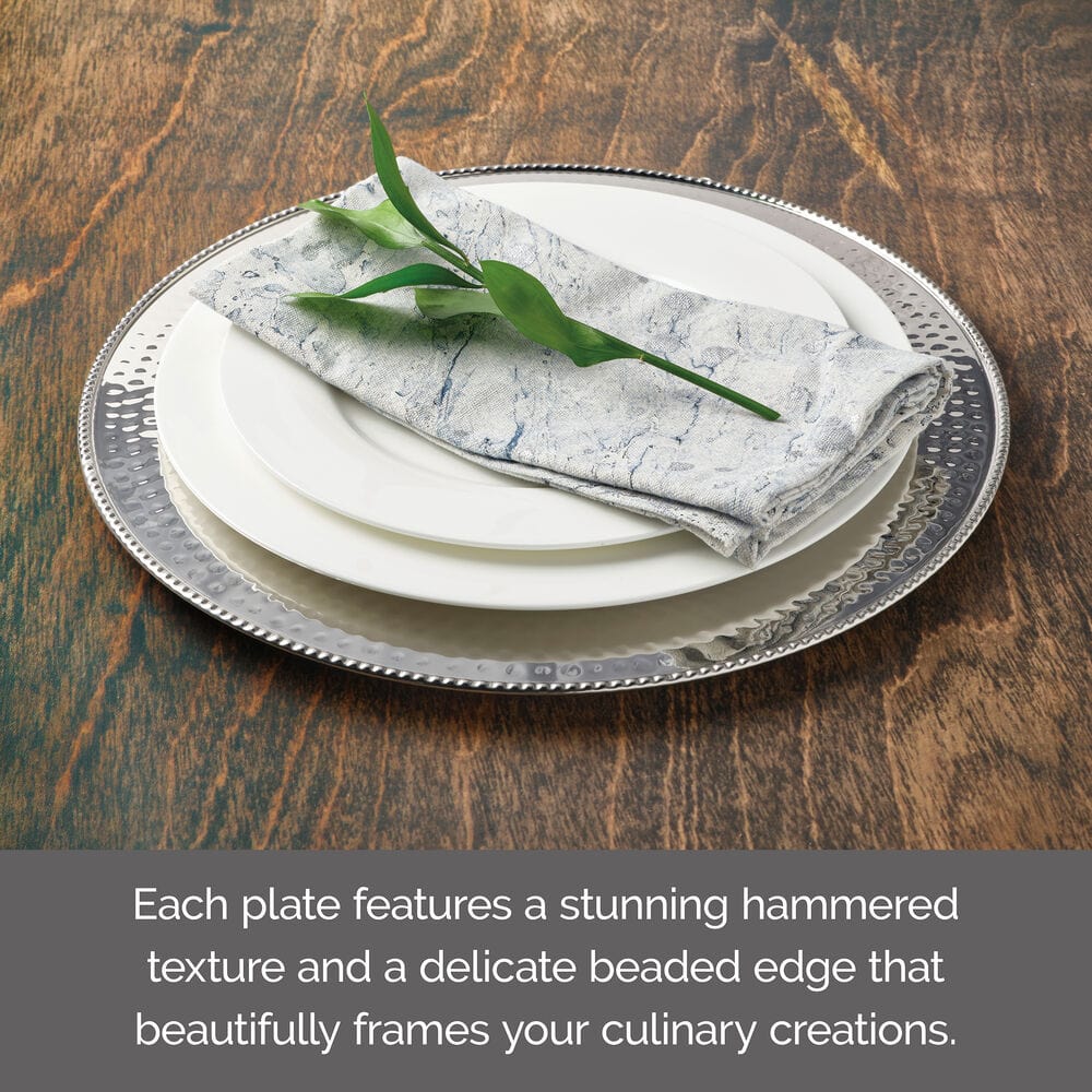 Silver Set of 4 Charger Plates - Image 6