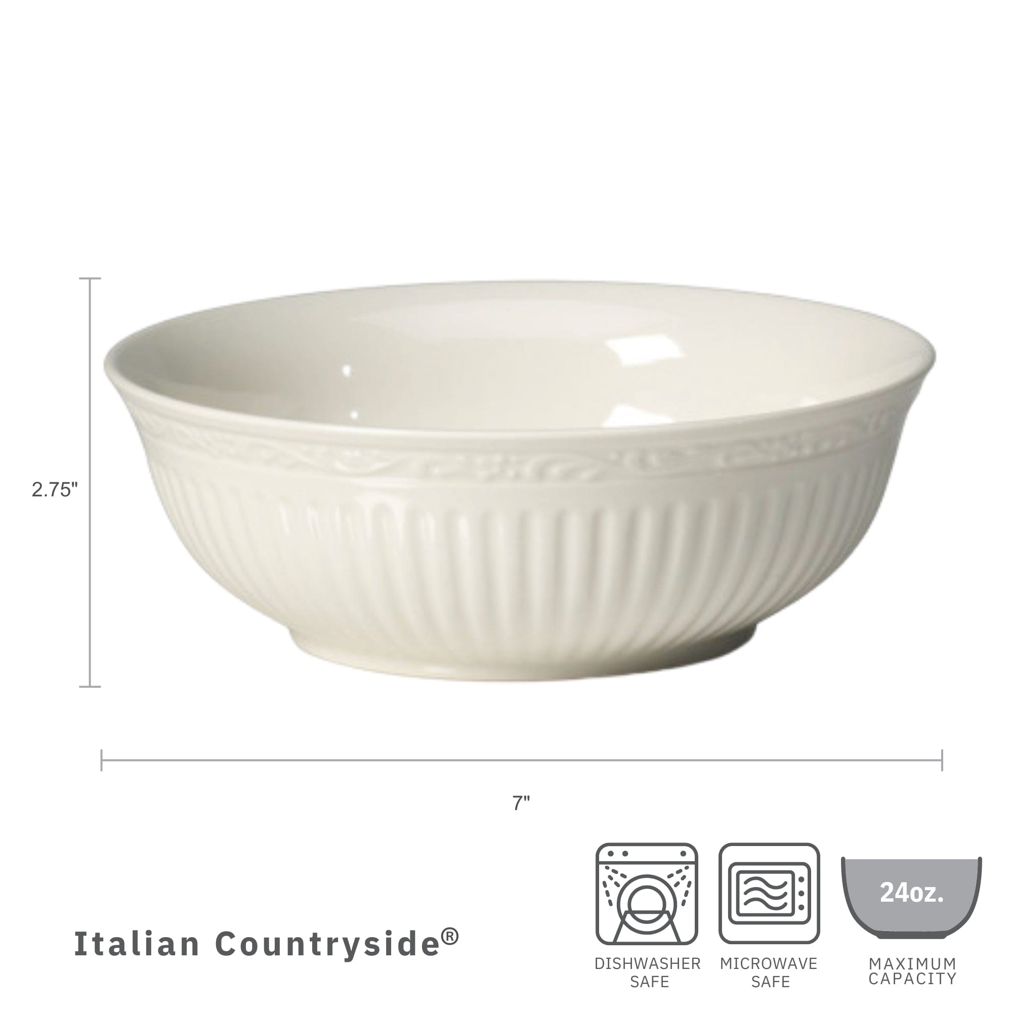 Italian Countryside? Set of 4 Soup Cereal Bowls - Image 3
