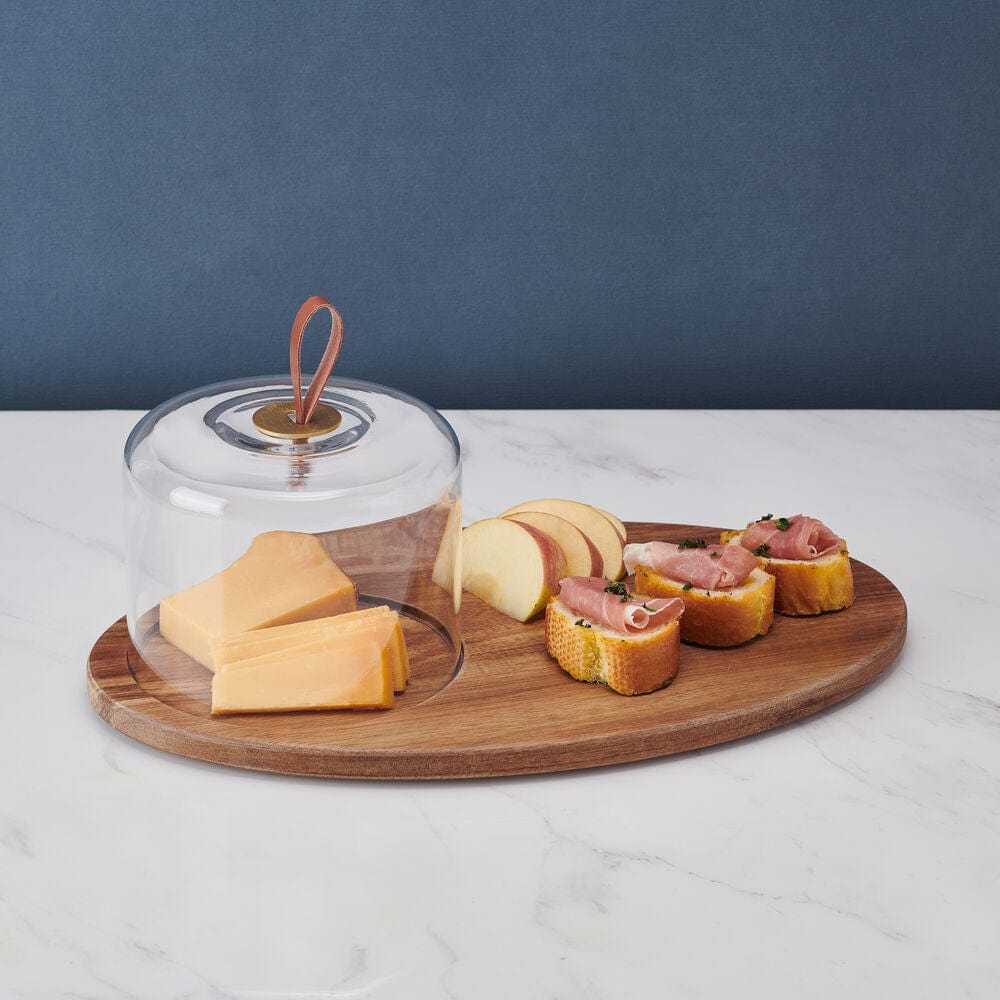 Glenwood Oval Serve Board with Glass Dome Cloche - Image 6