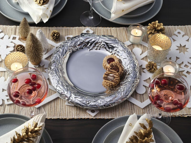 Holly Berries Wreath Serving Tray - Image 2