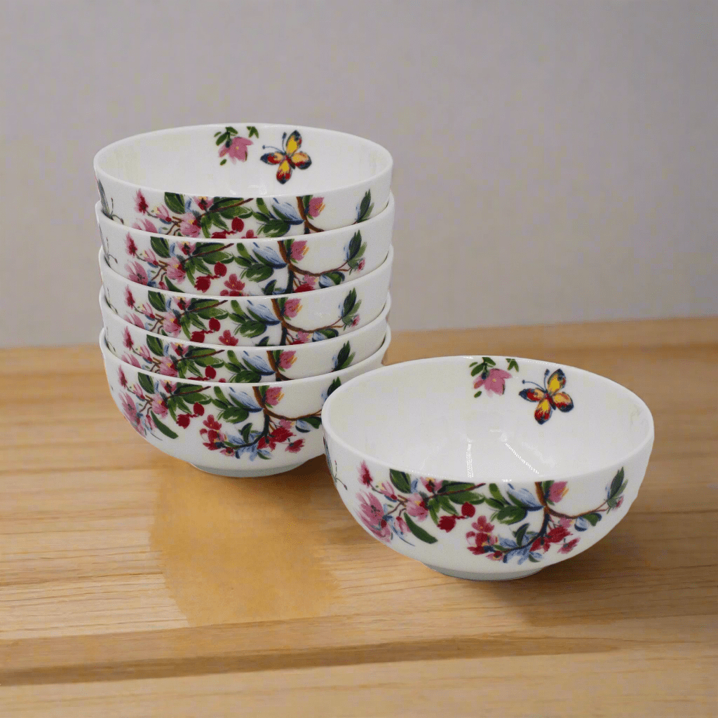 Butterfly Garden Set of 6 Fruit Bowls - Image 2