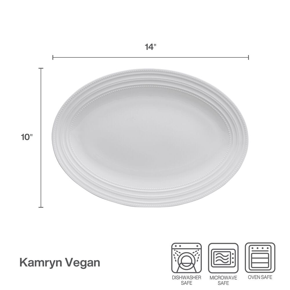 Kamryn Vegan Bone? Oval Platter - Image 4