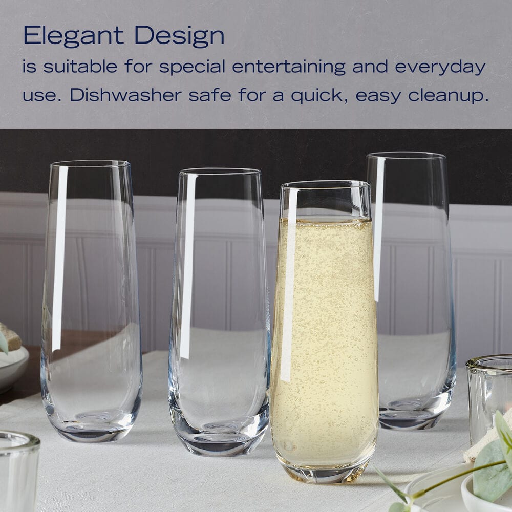 Lana Set of 4 Stemless Flute Glasses - Image 6