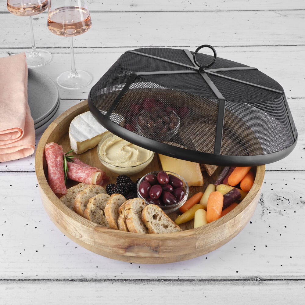 Lazy Susan Serve Tray with Cover - Image 5