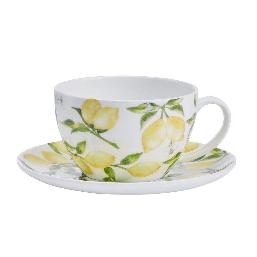 Lemons Teacup and Tea Server Set for One - Image 5