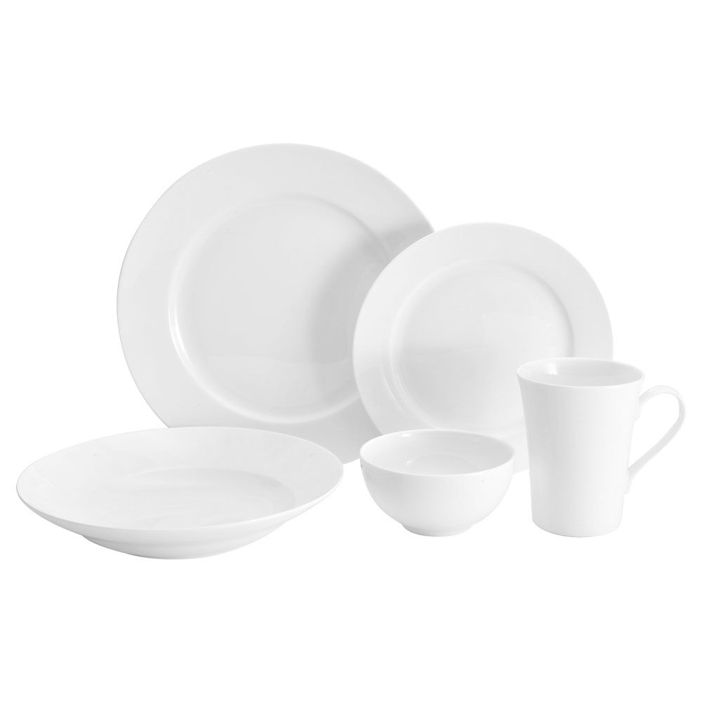 Lucerne White 40 Piece Dinnerware Set. Service for 8 - Image 5