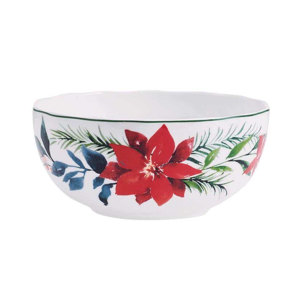 Merry Poinsettia 12 Piece Dinnerware Set. Service For 4 - Image 7
