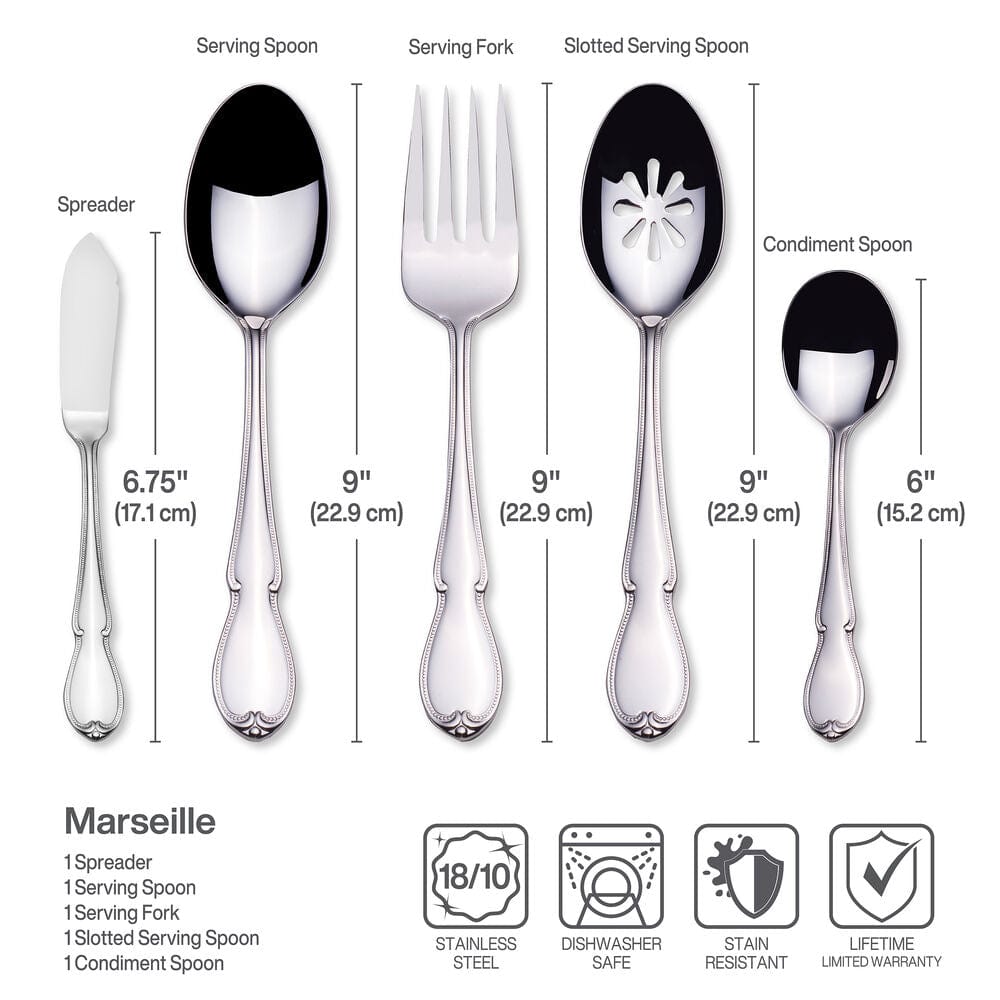 Marseille 65 Piece Flatware Set. Service for 12 - Image 5