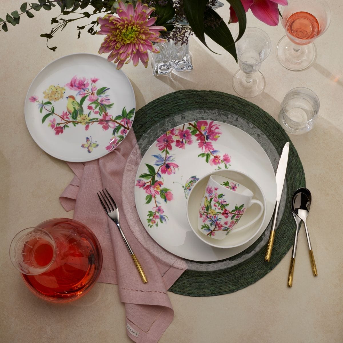 Butterfly Garden 16 Piece Dinnerware Set. Service for 4 - Image 2