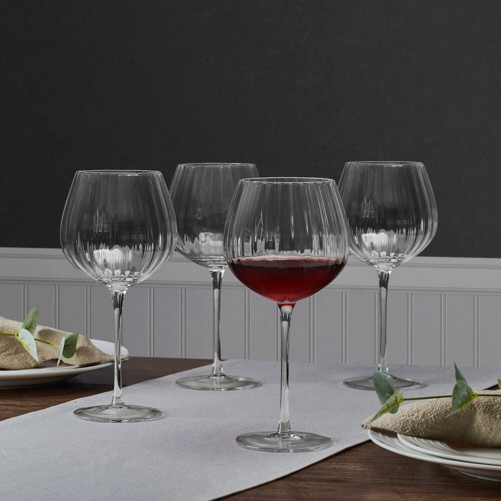 Optic Set of 4 Red Wine Glasses - Image 2